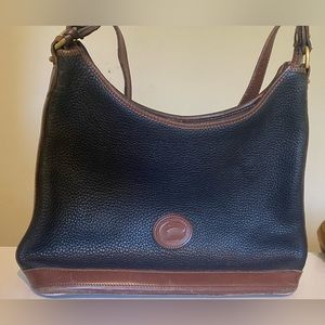 Dooney & Bourke Black and Brown Leather Bag